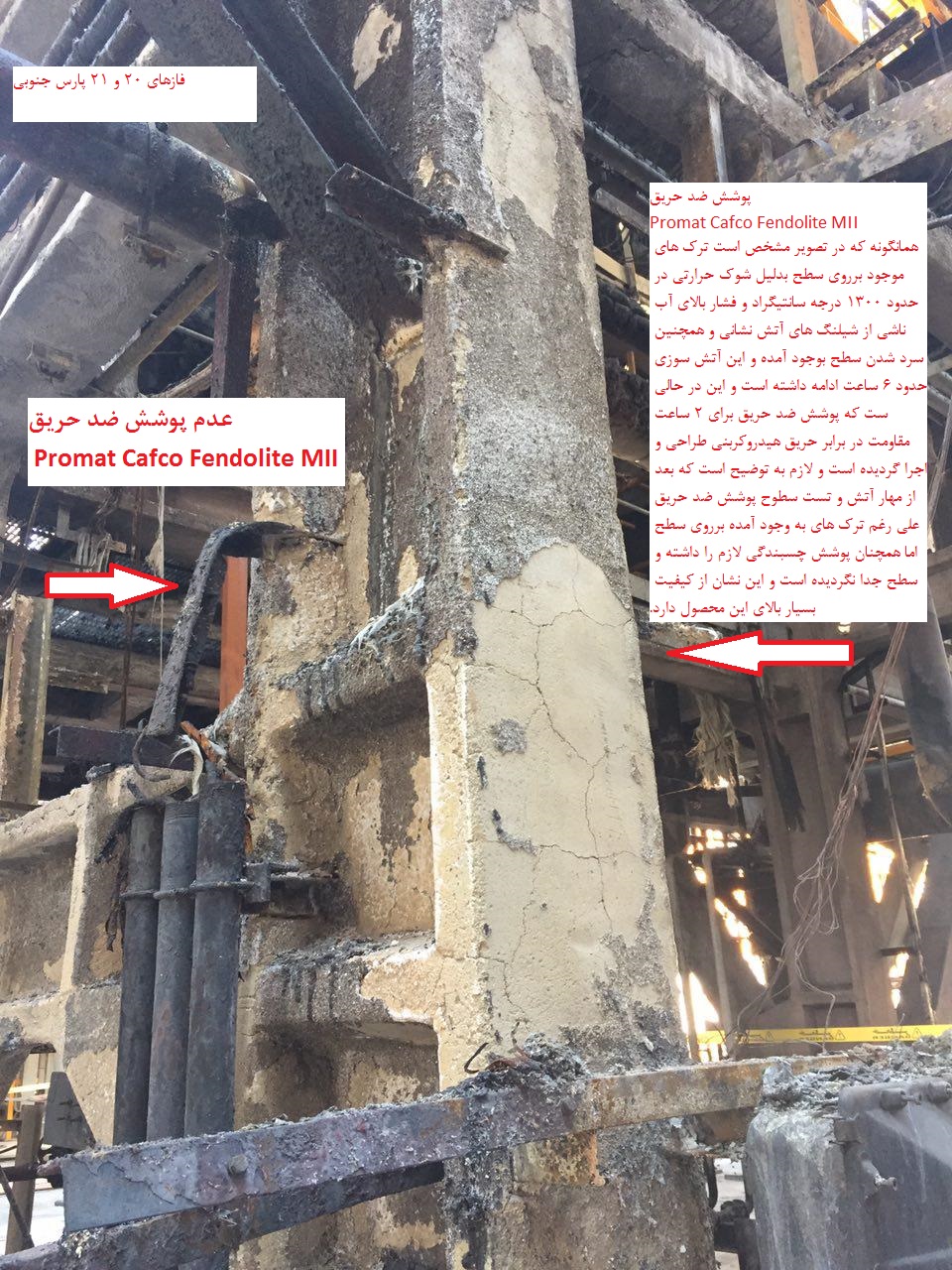 پوشش ضد حریق آتش پاد سازه ایرانیان